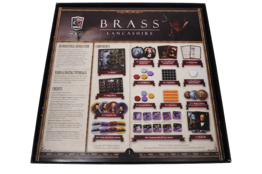 BRL-I-02 Organizer Brass Lancashire boardgame 5
