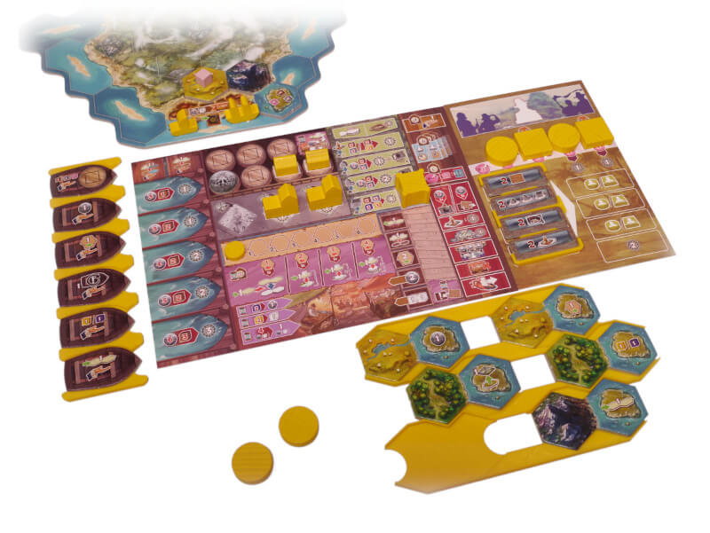 CI-I-01 Insert Cooper Island boardgame player setup