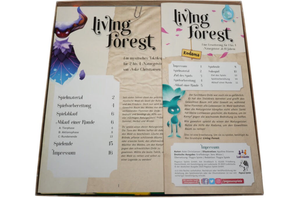 LF-I-02 Inlay Living Forest Kodama expansion boardgame upgrade Eurohell 6