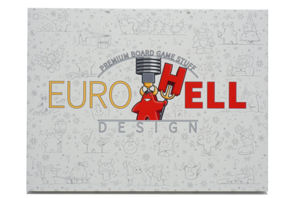 boardgame 3d tokens advent calendar Eurohell Design 2023 back cover