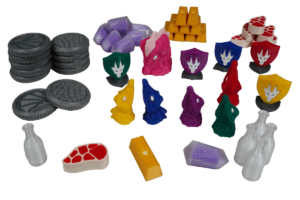 3D tokens Wyrmspan Eurohell Design boardgame