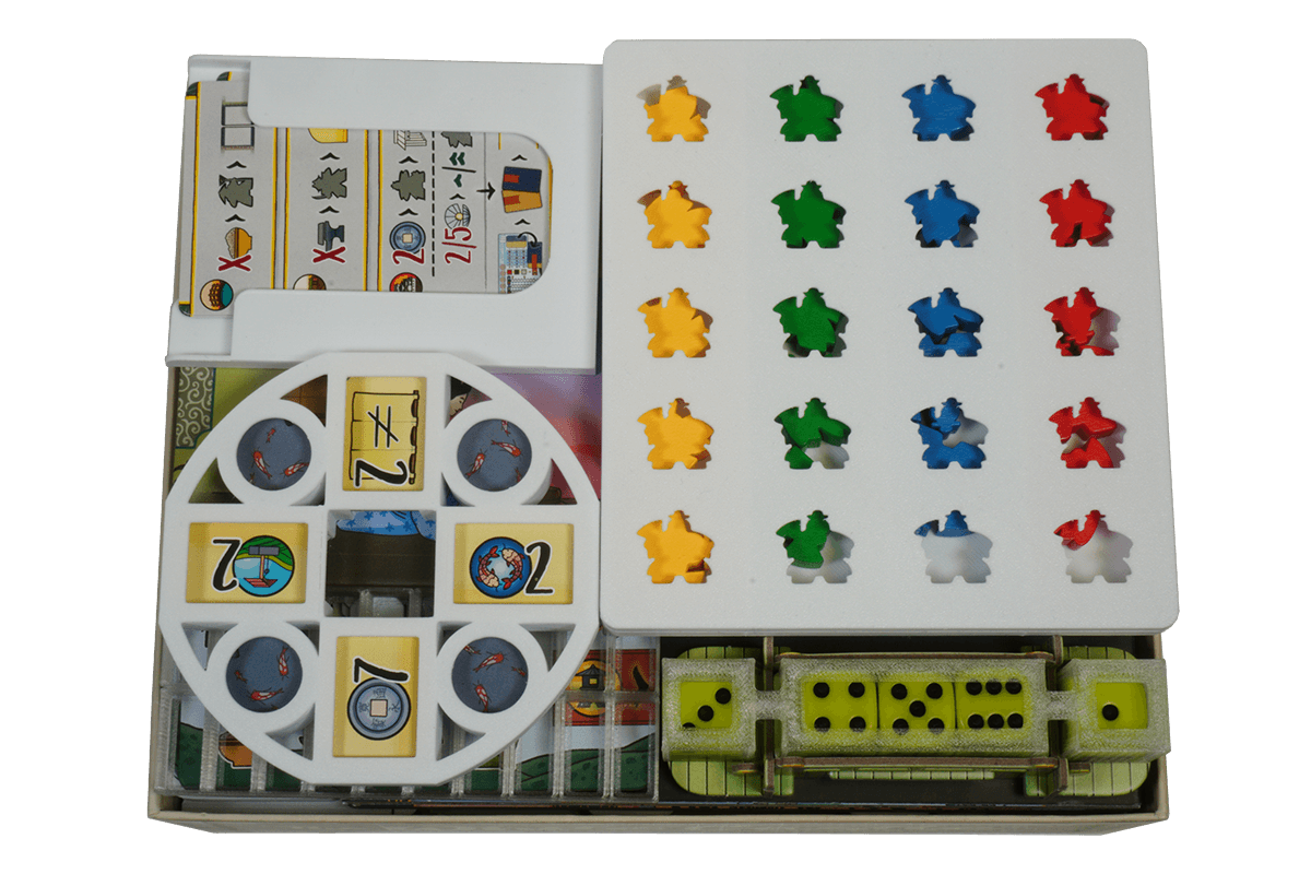 TWC-I-02 BL Insert The White Castle Matcha Eurohell Design boardgame 5