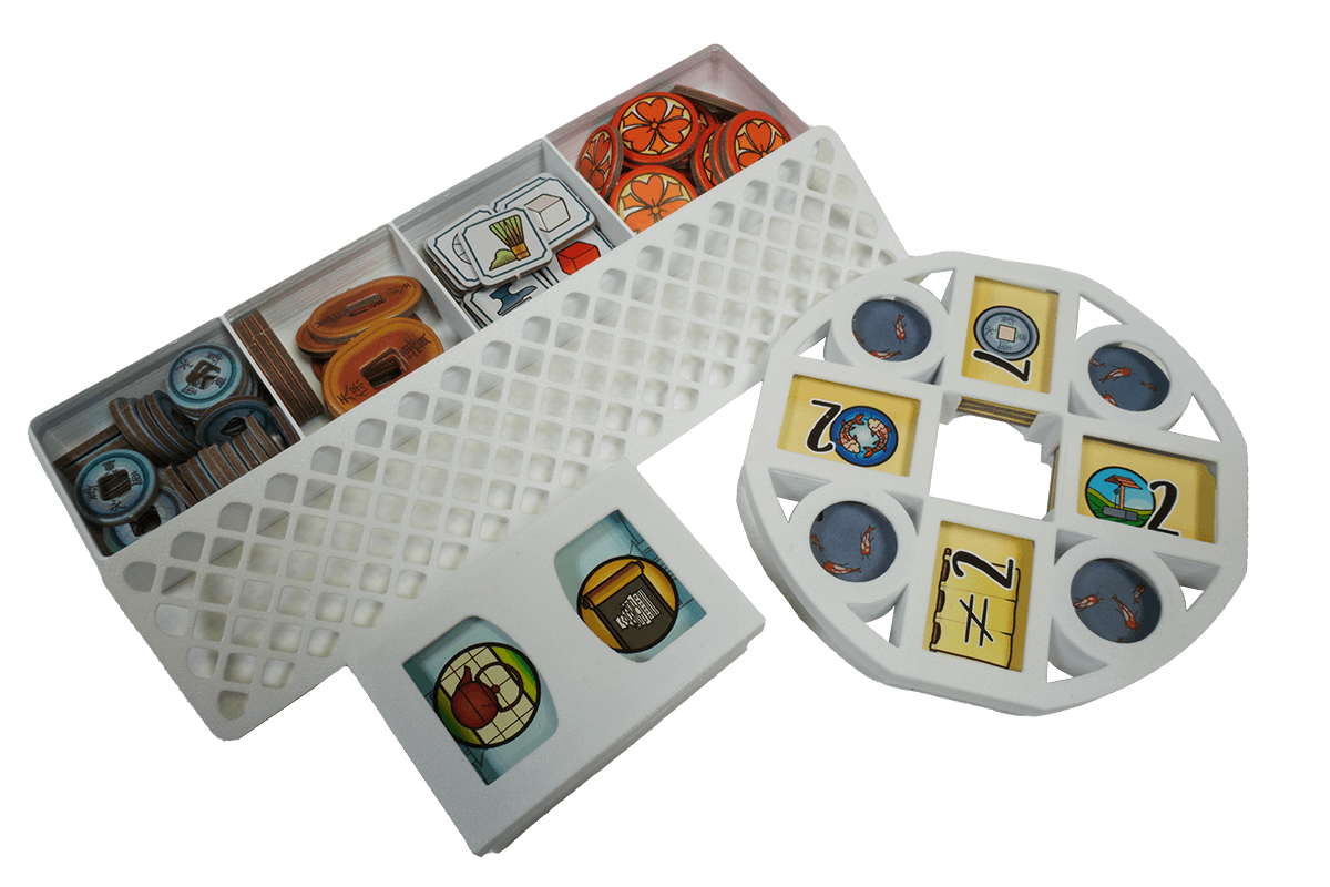 TWC-I-02 Insert The White Castle Matcha boardgame resources tiles