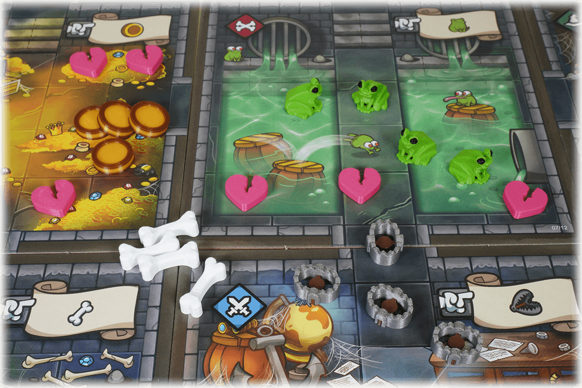 KTHO-T-01 Tokens Keep the heroes out boardgame Eurohell trap wound