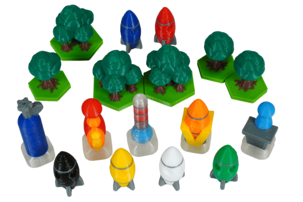 Token Terraforming Mars Ares Expedition boardgame Eurohell Marker themperature, CO2, generation, venus, dominance, rocket player tree