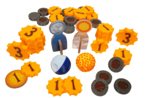 EVDD-T-01 Token Everdell Duo boardgame Eurohell Design sun moon points