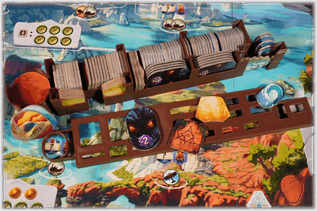 Eurohell Original Insert Arnak 3 expansion boardgame tiles