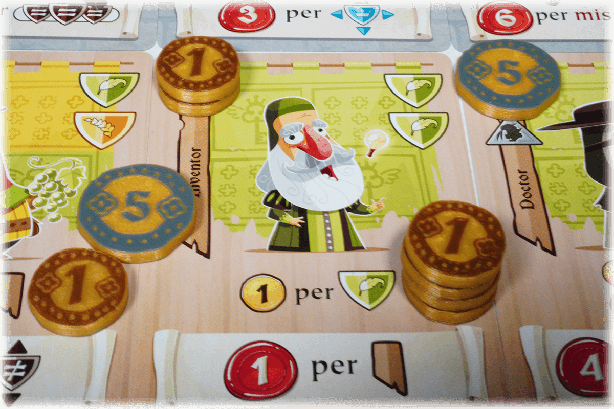 CSC-M-01 Tokens Castle Combo boardgame Eurohell coins