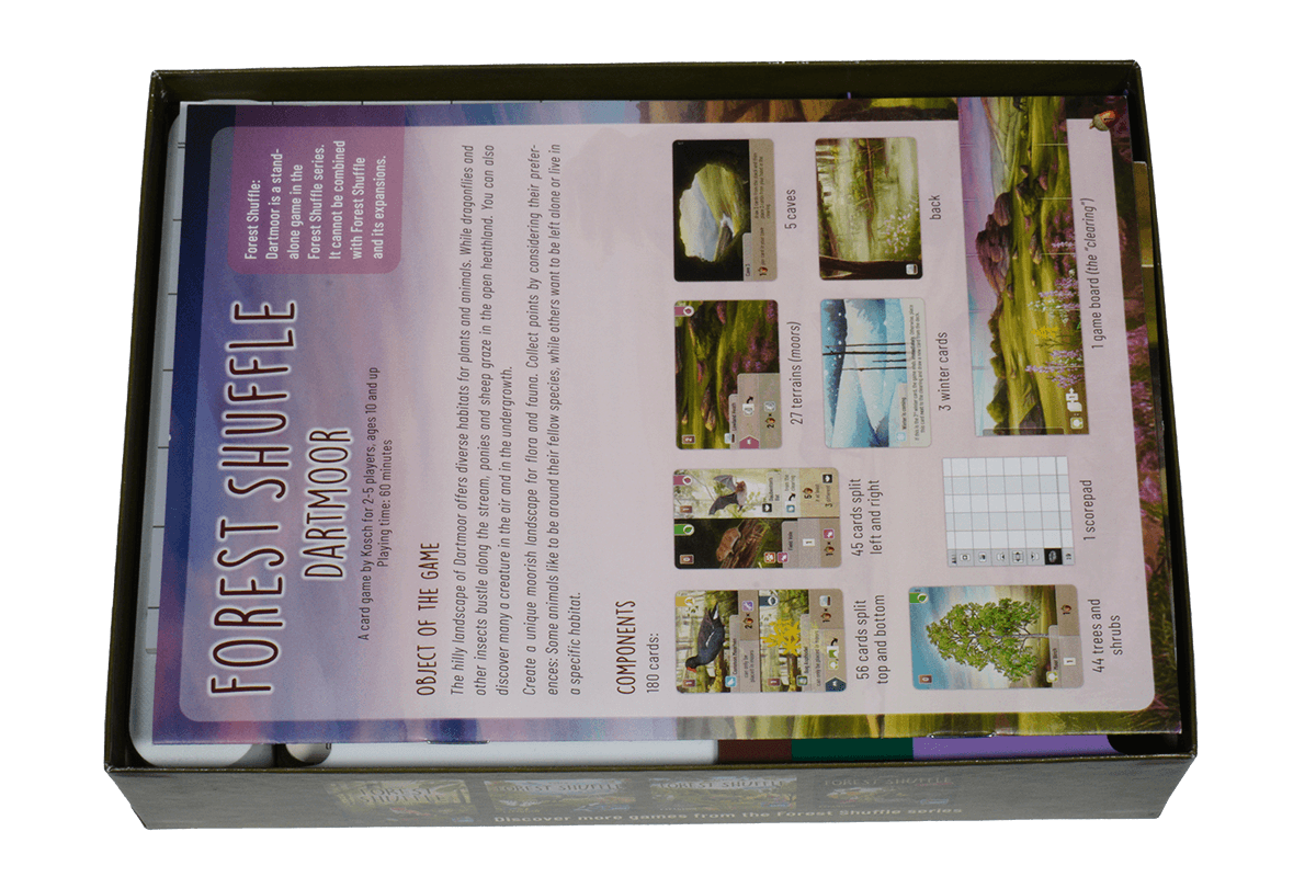 FSD-I-01 Insert Forest Shuffle Dartmoor Eurohell boardgame 4