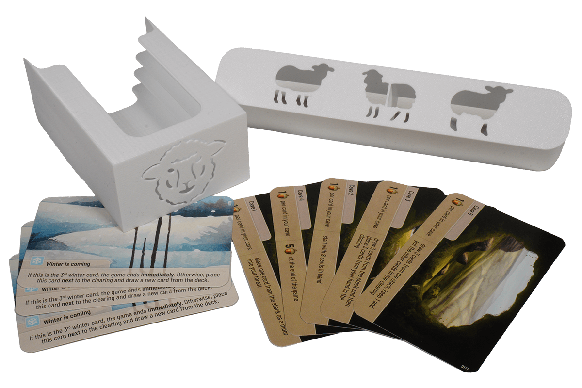 FSD-I-01 Insert Forest Shuffle Dartmoor Eurohell boardgame cards winter