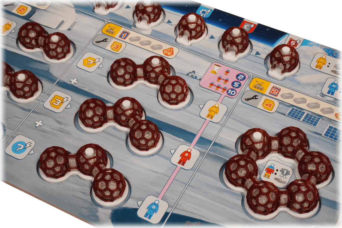SB-T-01 Tokens Shackleton Base boardgame Eurohell structures player
