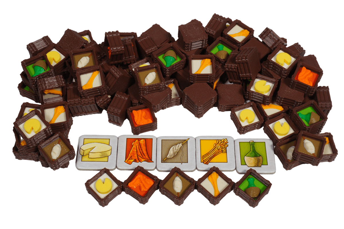 Tokens Orleans boardgame Eurohell Design goods