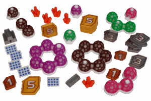 Tokens Shackleton Base boardgame Eurohell Design structures credit resources