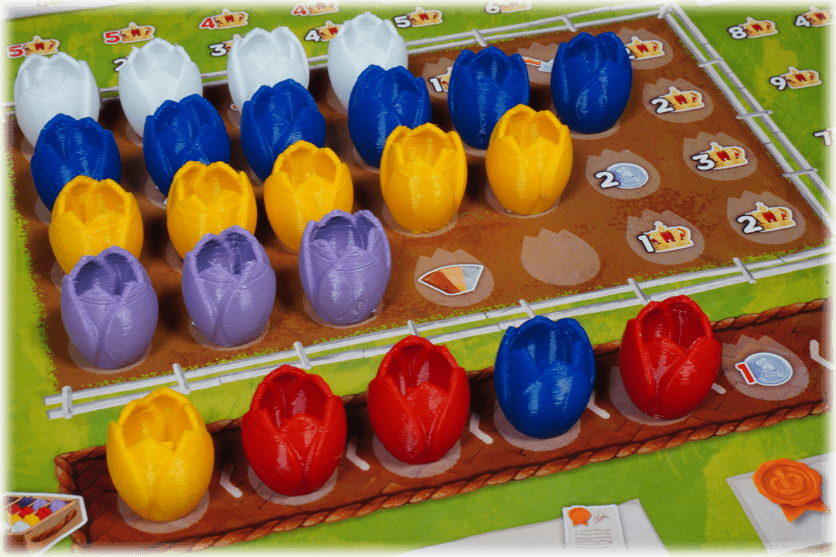 WIV-T-01 Tokens Windmill Valley boardgame Eurohell tulip bulbs