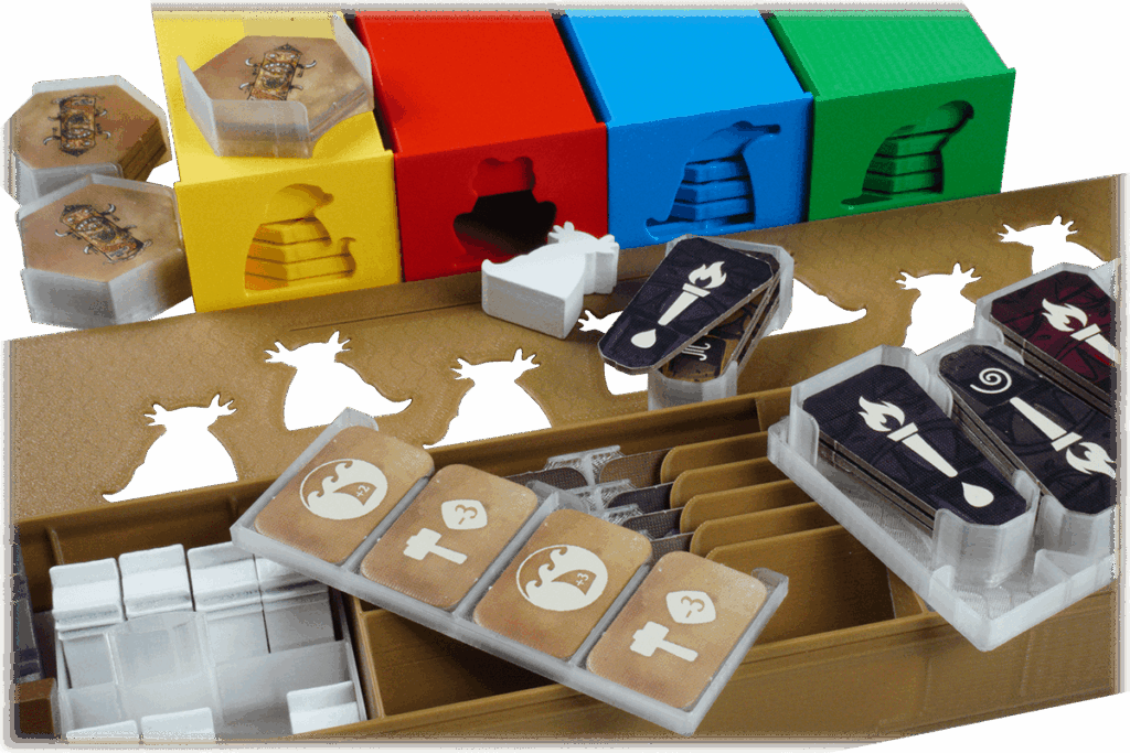 Eurohell Original Insert Feyas Swamp boardgame setup