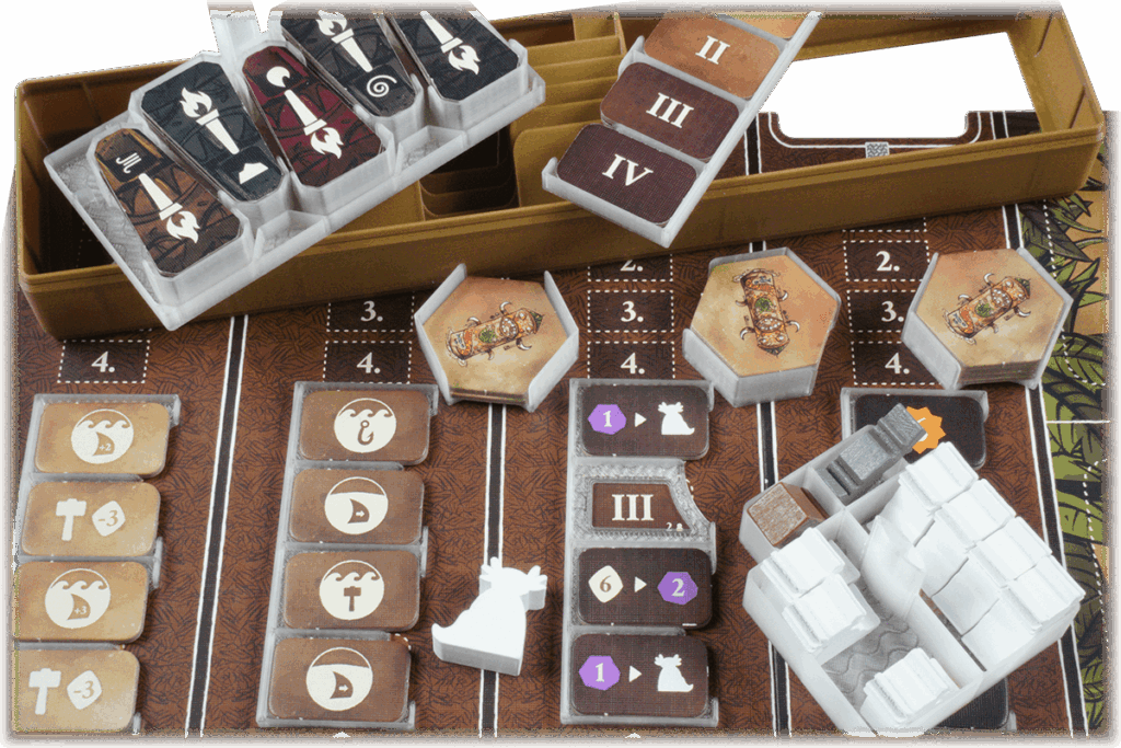 Eurohell Original Insert Feyas Swamp boardgames Setup