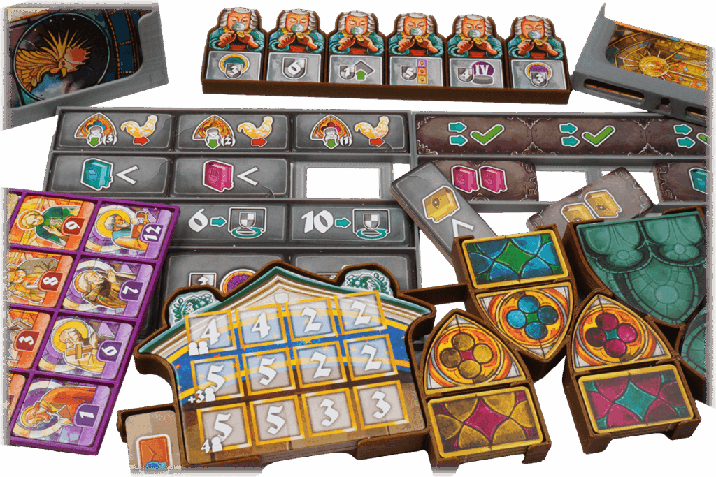Eurohell Original Insert Orloj boardgameSetup