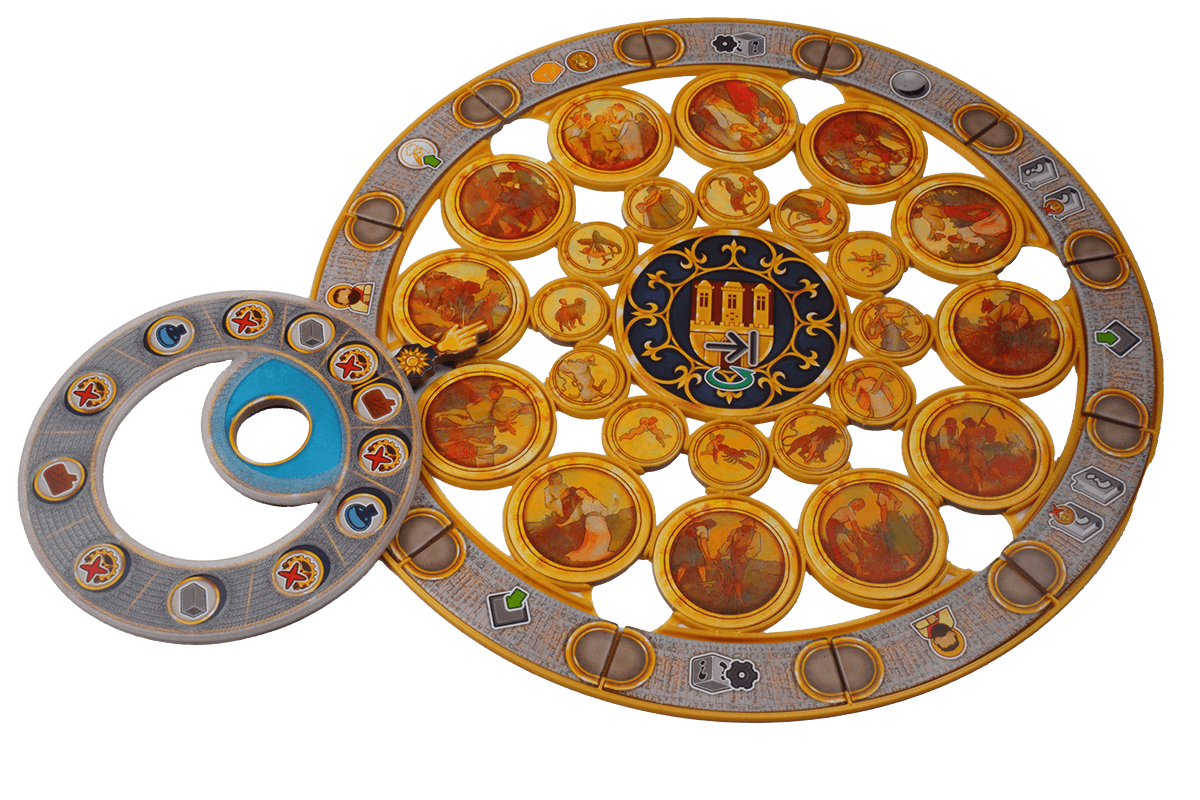 ORJ-I-01 Insert Orloj Eurohell boardgame Overlay calendar