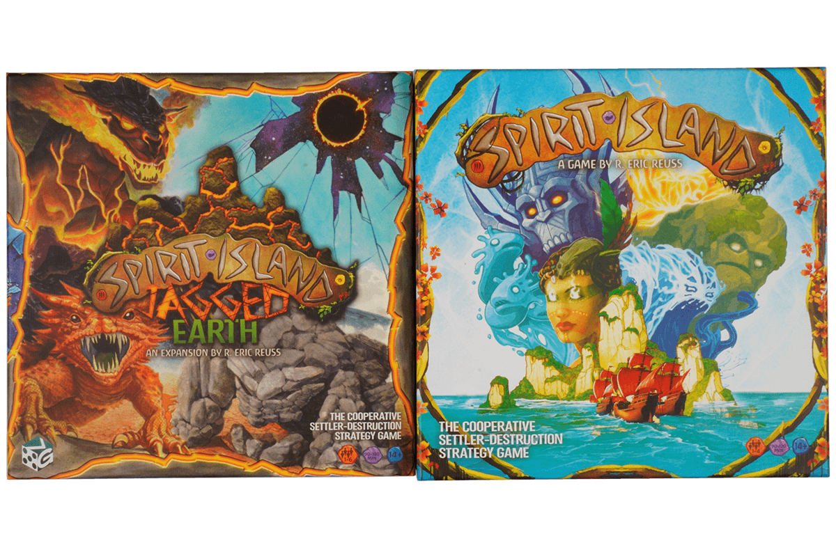 SPI-I-08 Insert notice Spirit Island 4 expansions Boxauswahl Eurohell boardgame