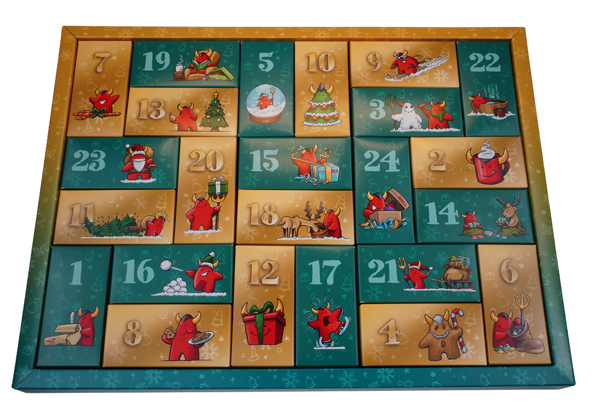 3D Token Brettspiel Adventskalender Eurohell Design vorne