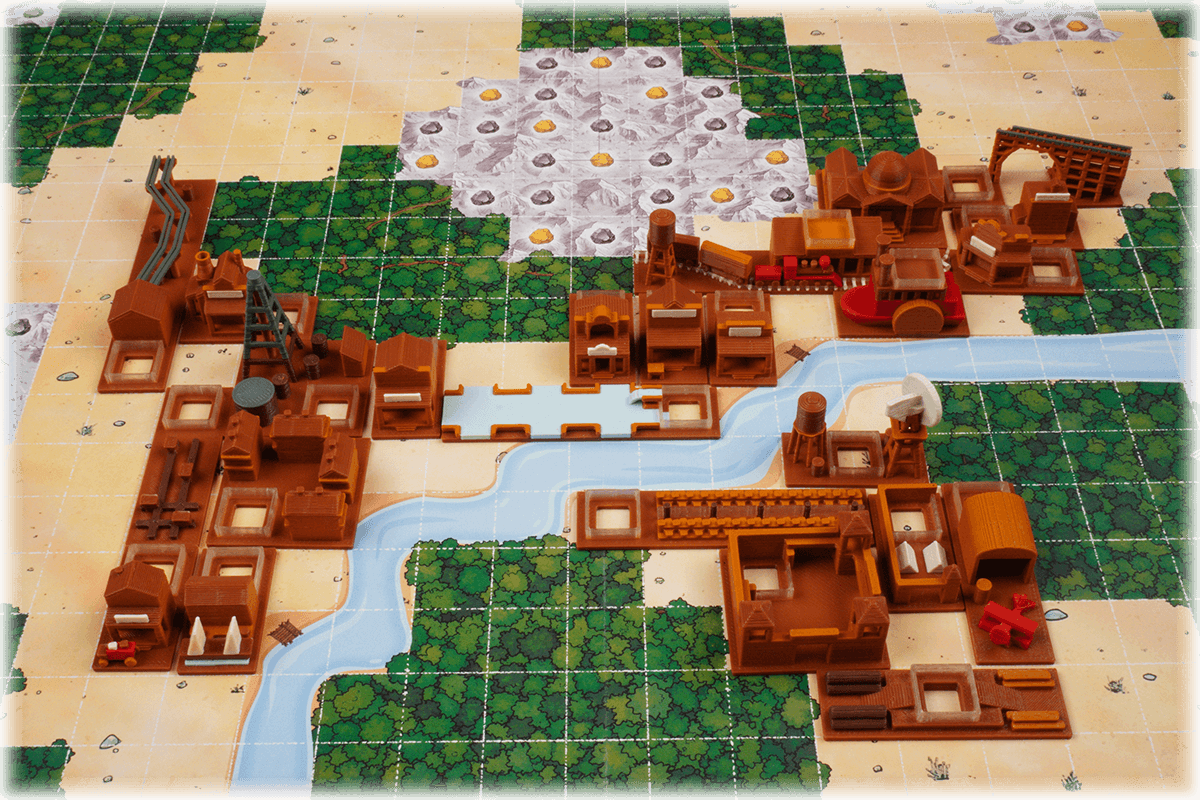 GOW-T-0 Token Go West boardgame Eurohell special buildings